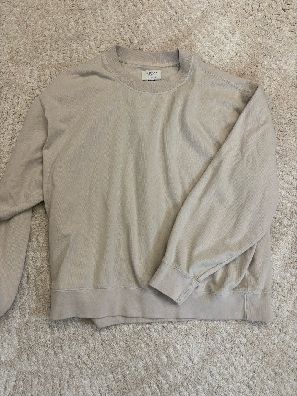 American Eagle Outfitters Taupe Crewneck Sweatshirt